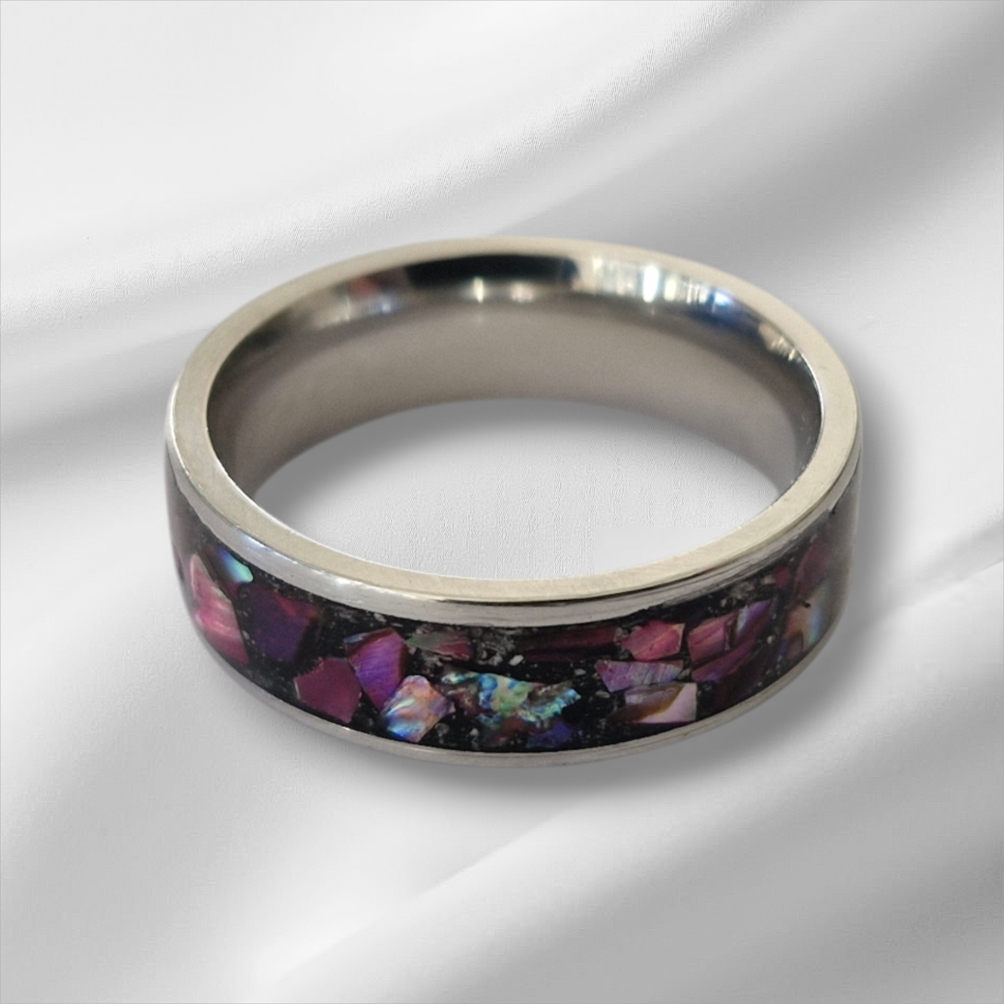 Single Wide Groove Red Abalone